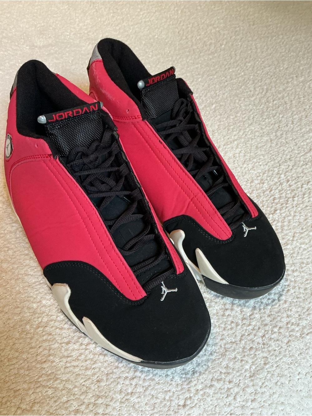 Jordan Ferrari Retro 14 Collection Men Sneakers in Red, Black & White